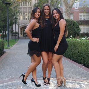 Steve Madden Black Patent Platform Heels